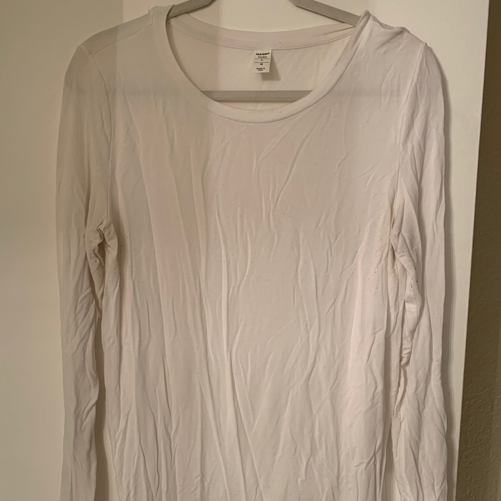 long sleeve white tee